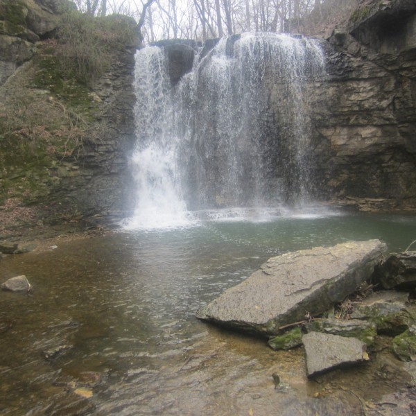 Picture of the waterfall at Hayden Falls Nature Preserve in Columbus, OH