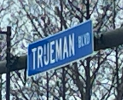 Street sign for Trueman Blvd in Hilliard, Ohio